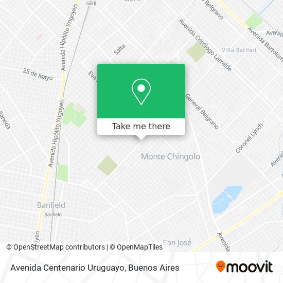Avenida Centenario Uruguayo map