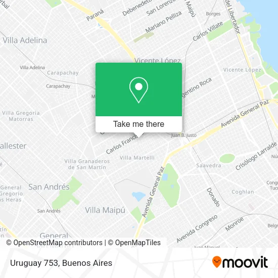Mapa de Uruguay 753