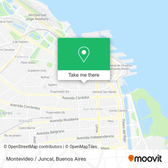 Montevideo / Juncal map
