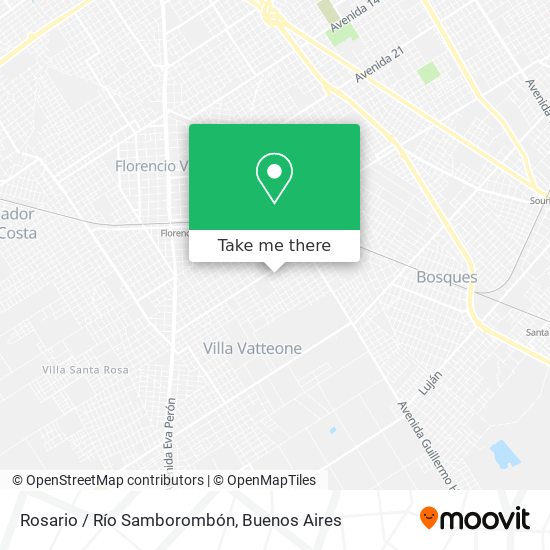 Rosario / Río Samborombón map