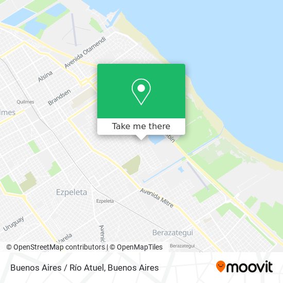Buenos Aires / Río Atuel map
