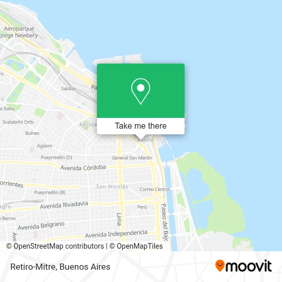 Retiro-Mitre map