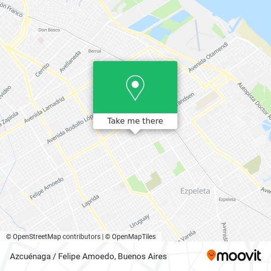 Azcuénaga / Felipe Amoedo map
