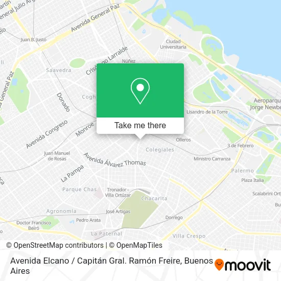 Mapa de Avenida Elcano / Capitán Gral. Ramón Freire