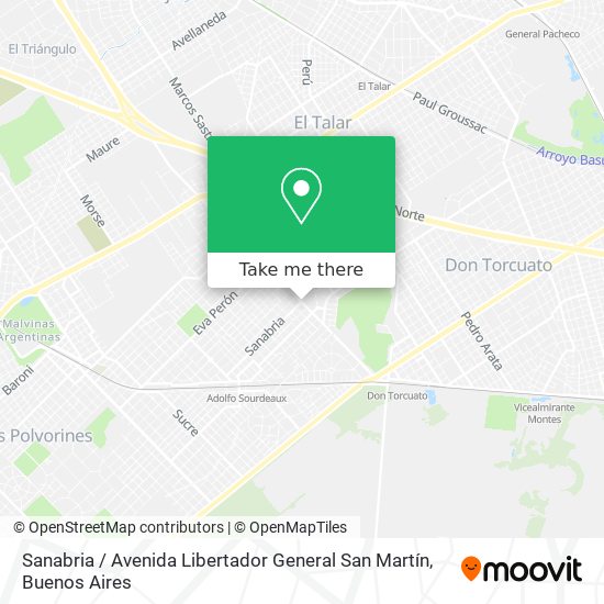 Sanabria / Avenida Libertador General San Martín map