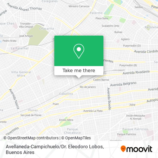 Avellaneda-Campichuelo / Dr. Eleodoro Lobos map