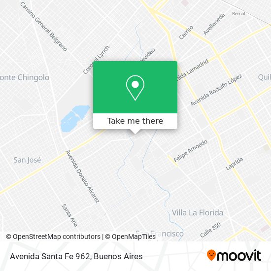 Mapa de Avenida Santa Fe 962