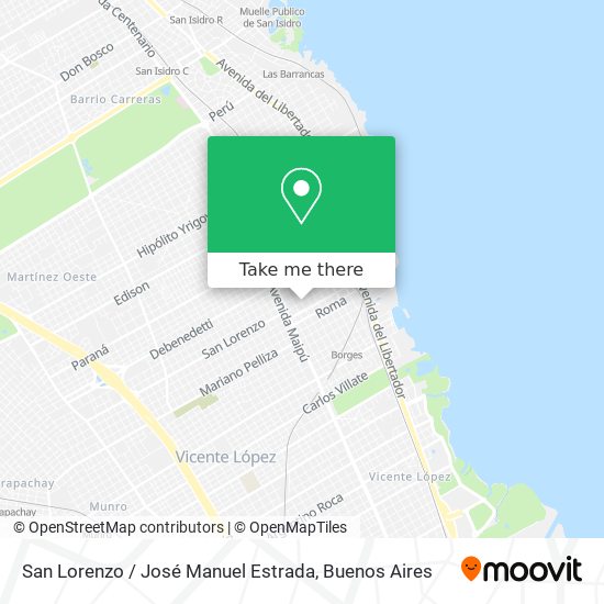 San Lorenzo / José Manuel Estrada map