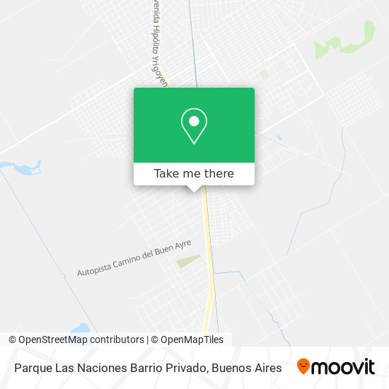 Mapa de Parque Las Naciones Barrio Privado