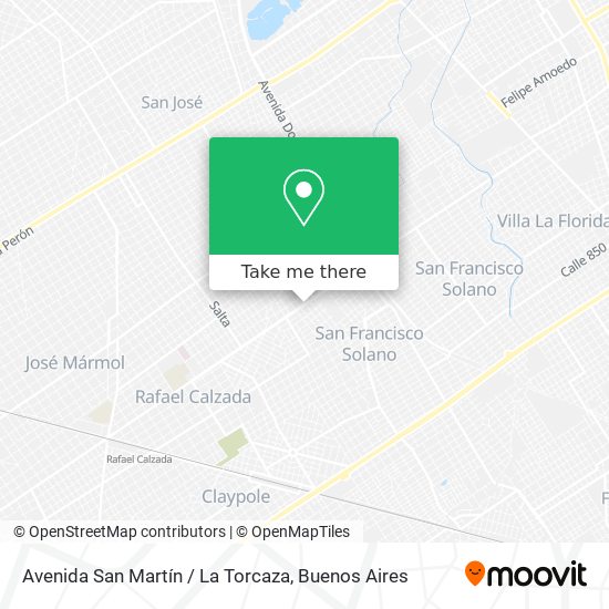 Mapa de Avenida San Martín / La Torcaza