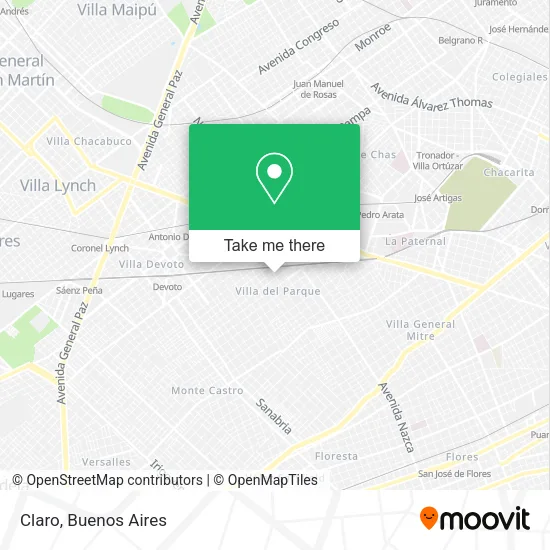 Mapa de Claro