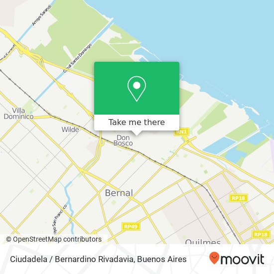 Mapa de Ciudadela / Bernardino Rivadavia