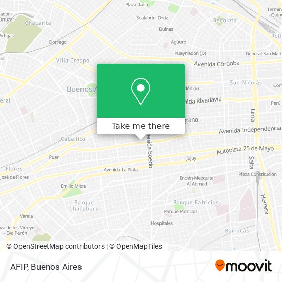 AFIP map