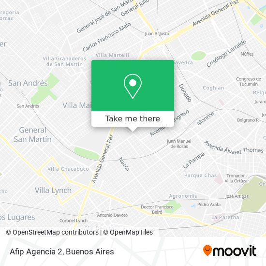 Mapa de Afip Agencia 2