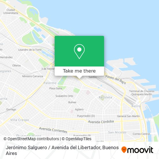 Jerónimo Salguero / Avenida del Libertador map