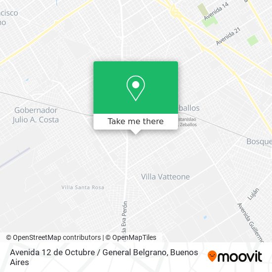 Avenida 12 de Octubre / General Belgrano map