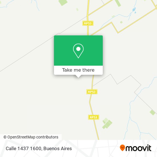 Calle 1437 1600 map