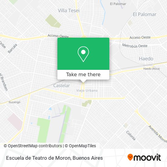 Escuela de Teatro de Moron map