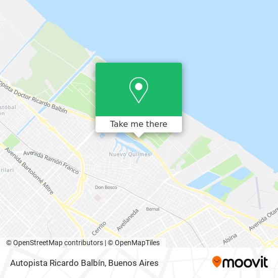Autopista Ricardo Balbín map