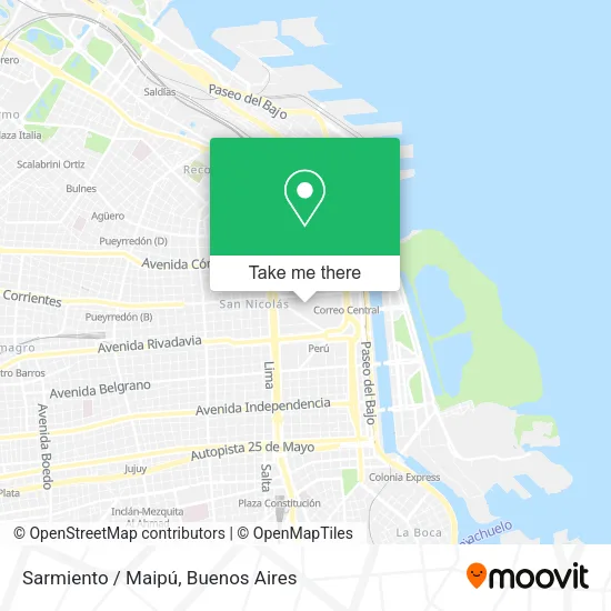 Mapa de Sarmiento / Maipú