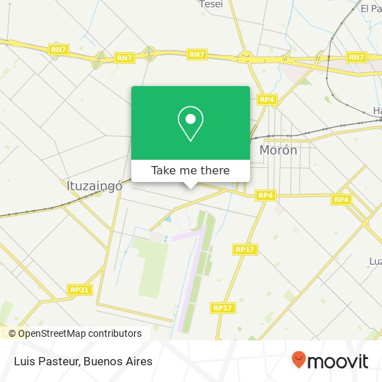 Luis Pasteur map