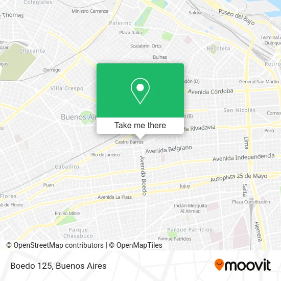 Boedo 125 map