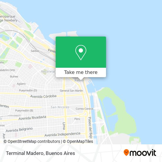 Terminal Madero map