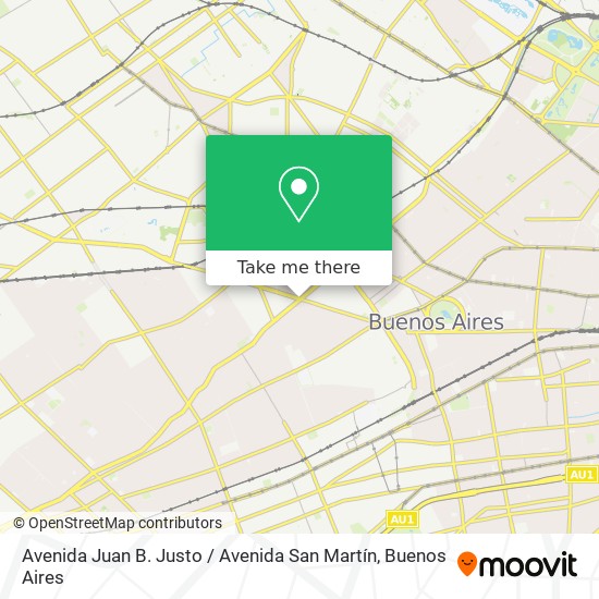 Avenida Juan B. Justo / Avenida San Martín map