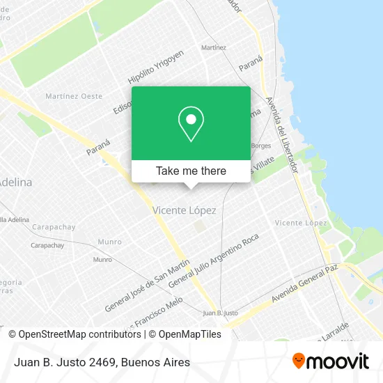 Mapa de Juan B. Justo 2469