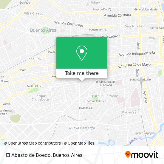 Mapa de El Abasto de Boedo