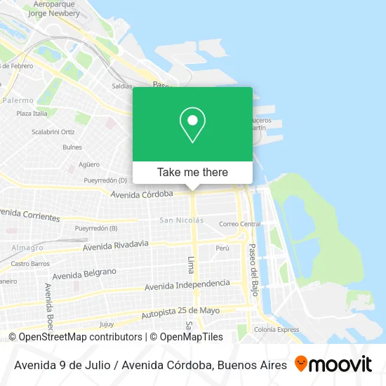 Avenida 9 de Julio / Avenida Córdoba map