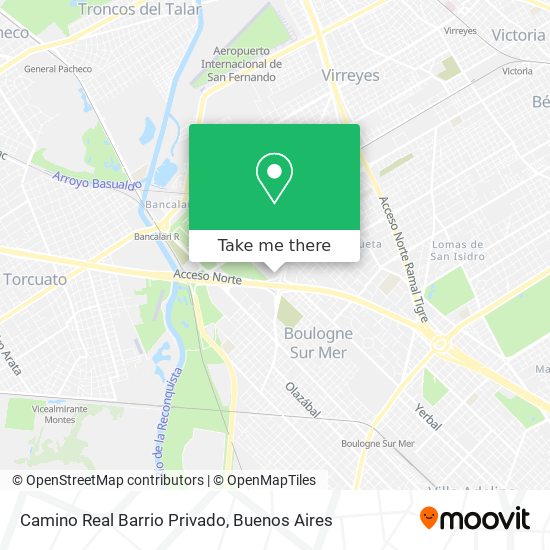 Camino Real Barrio Privado map