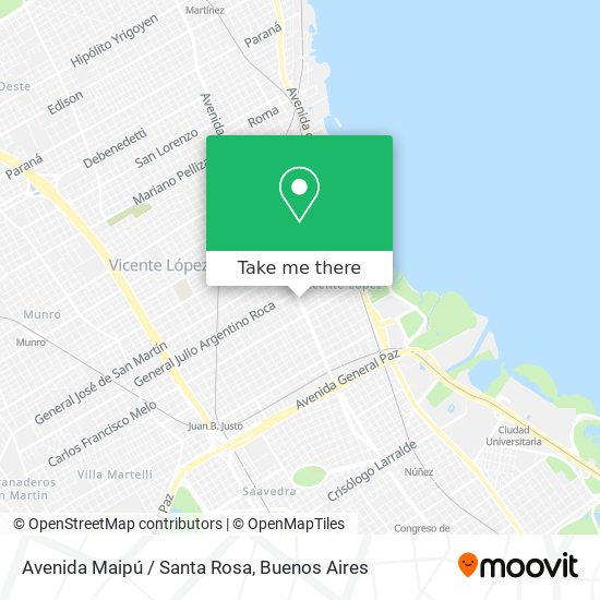 Avenida Maipú / Santa Rosa map