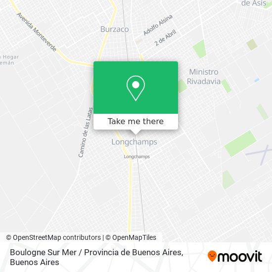 Boulogne Sur Mer / Provincia de Buenos Aires map