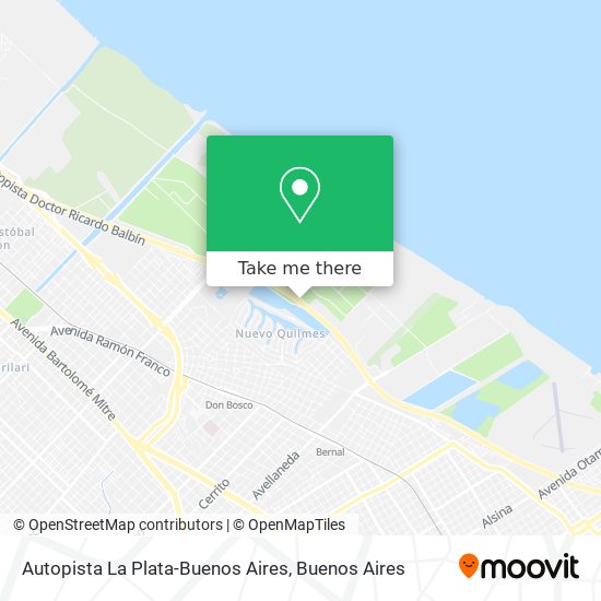 Autopista La Plata-Buenos Aires map