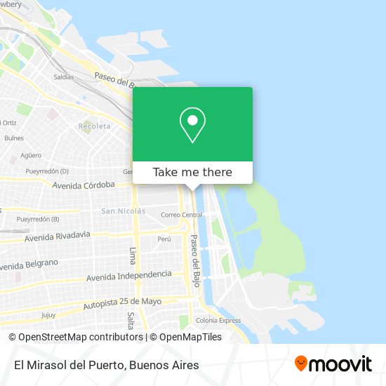 El Mirasol del Puerto map