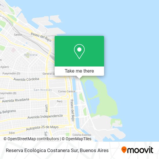 Reserva Ecológica Costanera Sur map