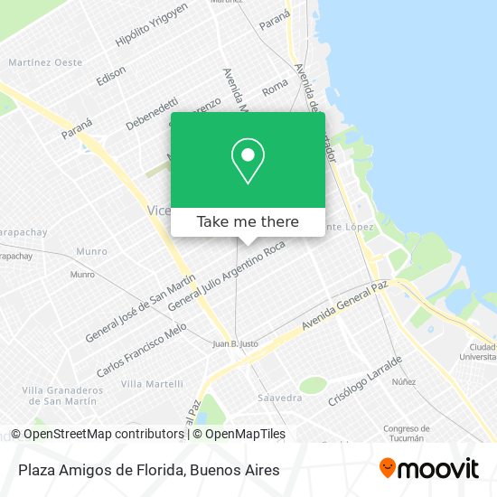 Mapa de Plaza Amigos de Florida
