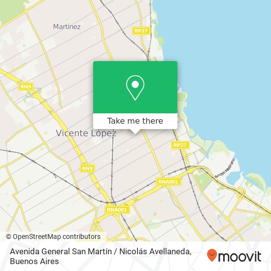 Avenida General San Martín / Nicolás Avellaneda map