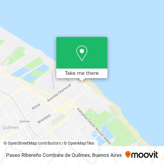 Paseo Ribereño Combate de Quilmes map