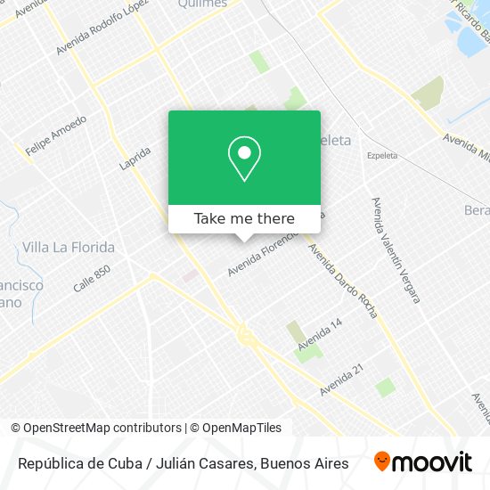República de Cuba / Julián Casares map