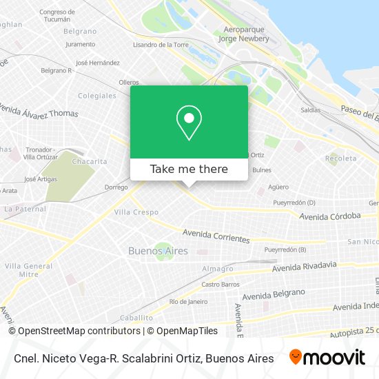 Mapa de Cnel. Niceto Vega-R. Scalabrini Ortiz