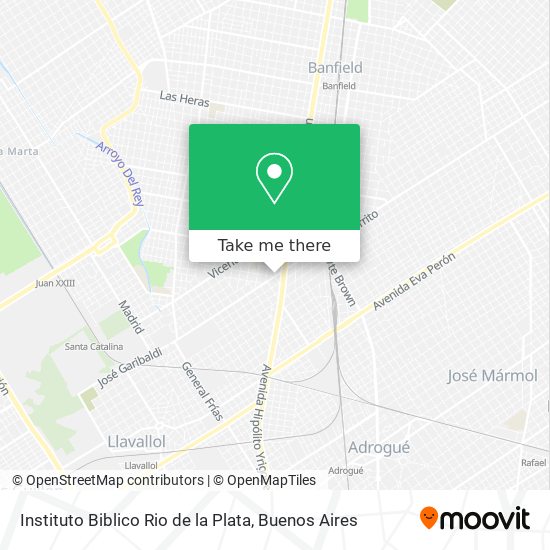 Mapa de Instituto Biblico Rio de la Plata