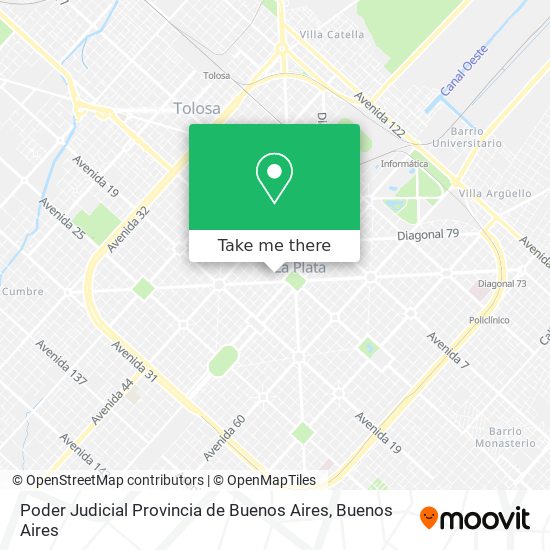 Poder Judicial Provincia de Buenos Aires map