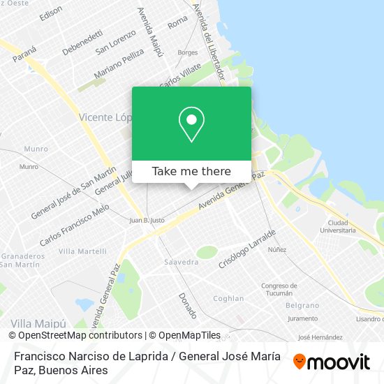 Mapa de Francisco Narciso de Laprida / General José María Paz