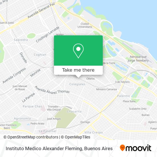 Instituto Medico Alexander Fleming map