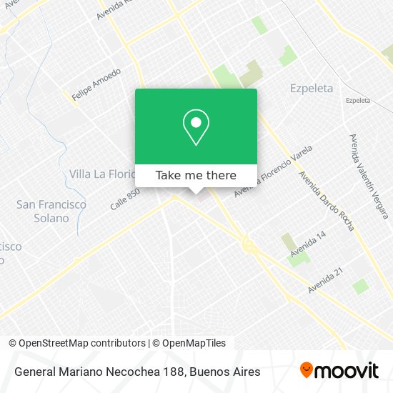 Mapa de General Mariano Necochea 188