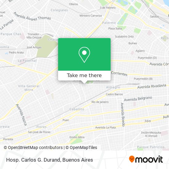 Mapa de Hosp. Carlos G. Durand