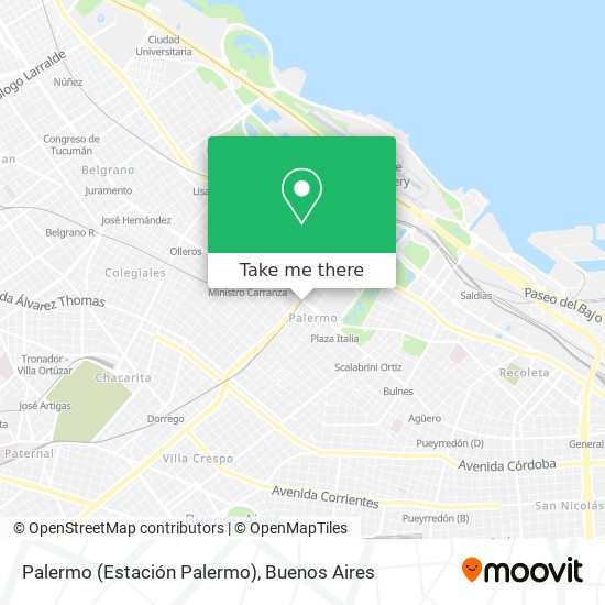 Palermo (Estación Palermo) map