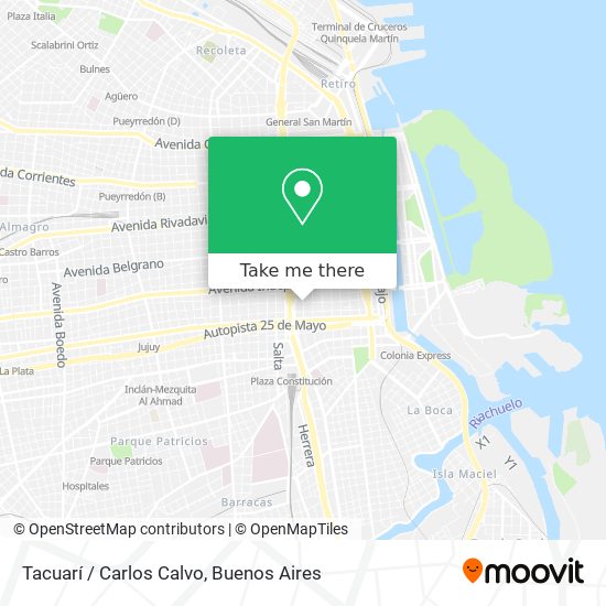 Mapa de Tacuarí / Carlos Calvo